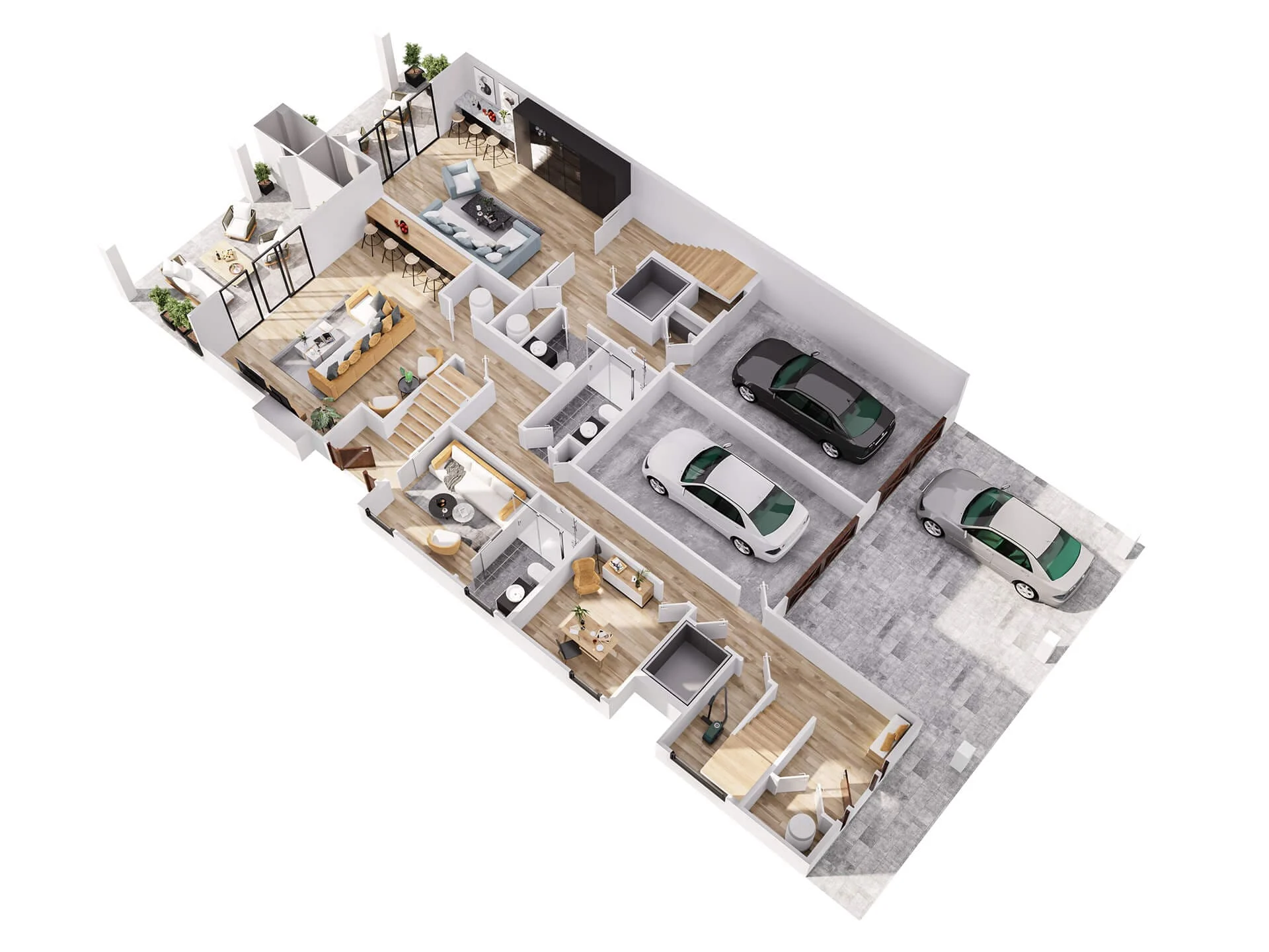 Mehrstöckiges Familienhaus