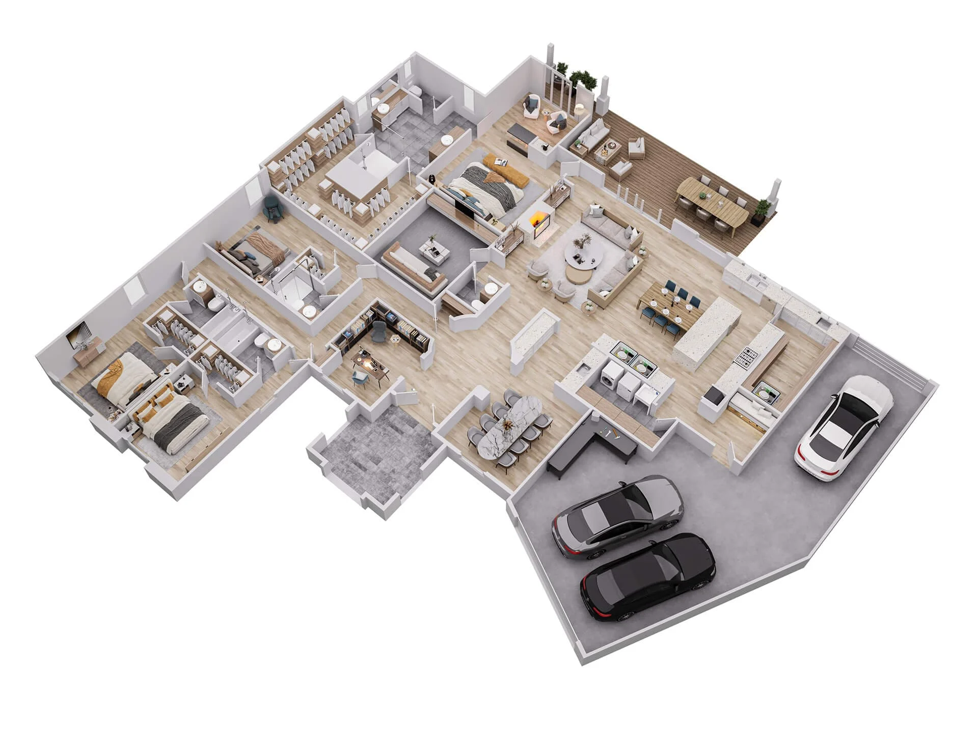 Executive-Anwesen-Grundriss