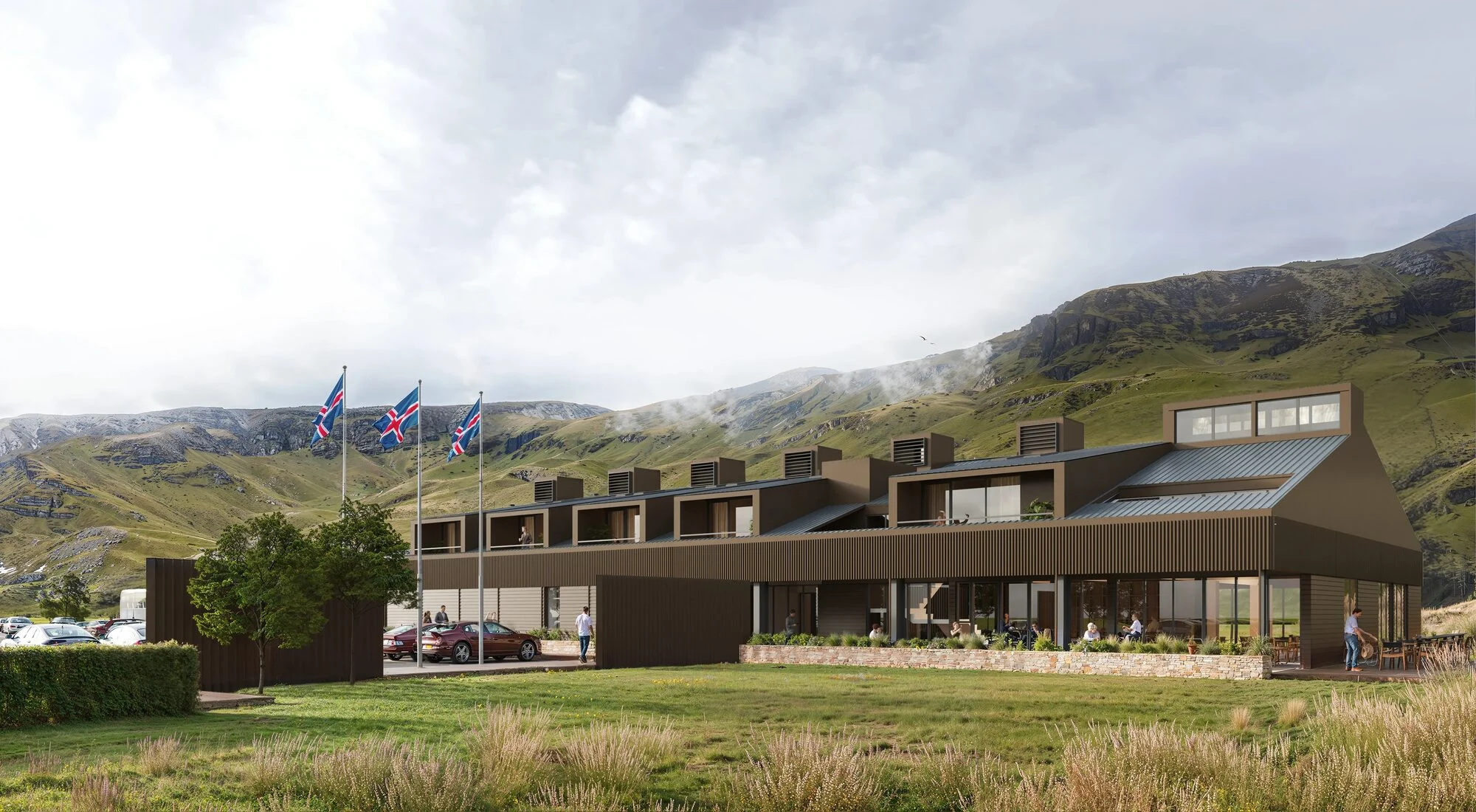 Seljaland Hotel in Seljaland, Island — luxury architectural visualization by StageHomy