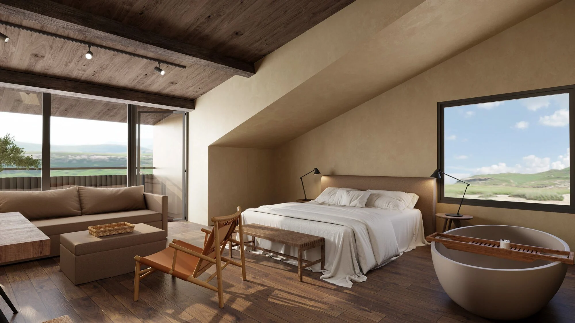 Badezimmer der Suite