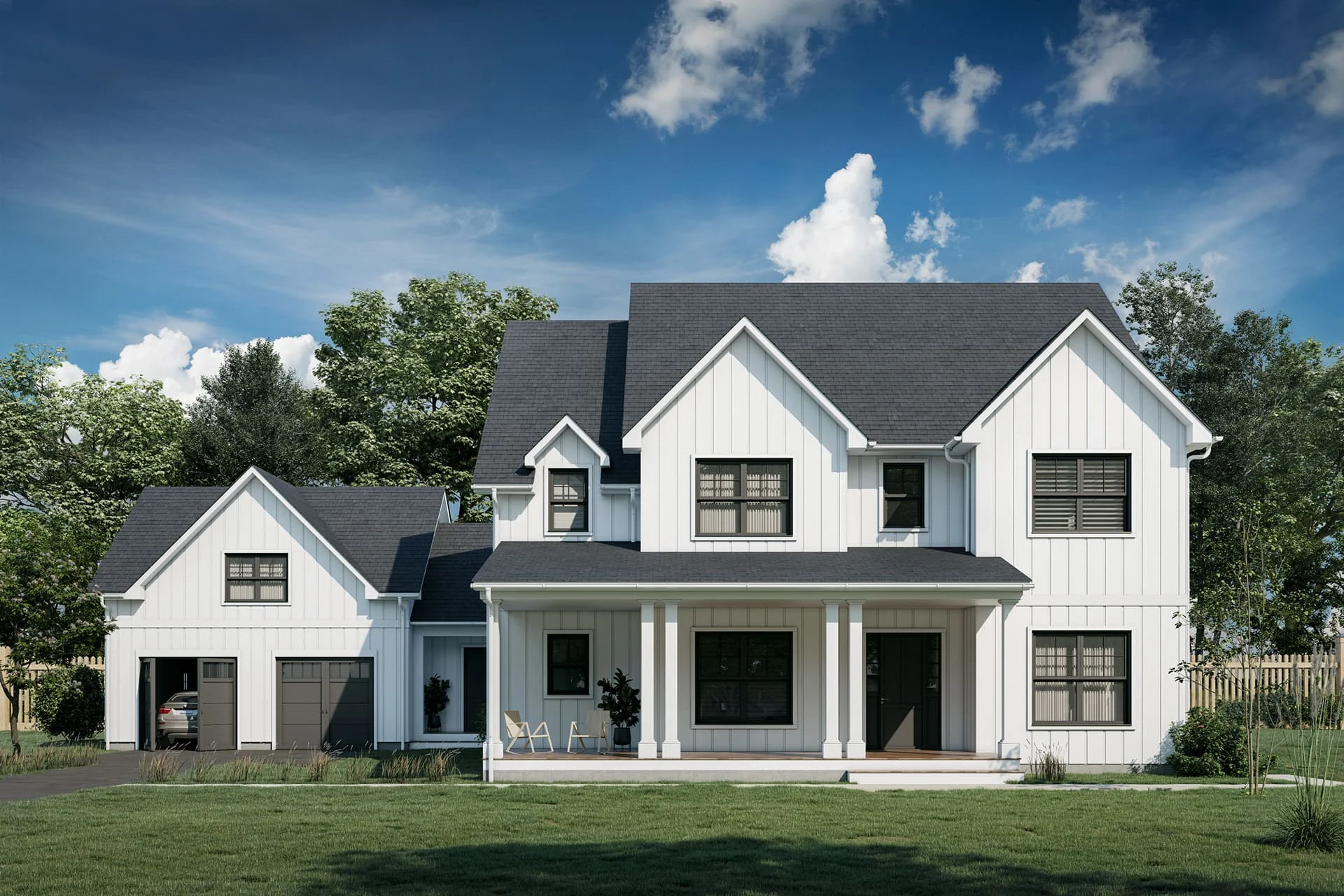 Modernes Landhaus-Anwesen in USA — luxury architectural visualization by StageHomy