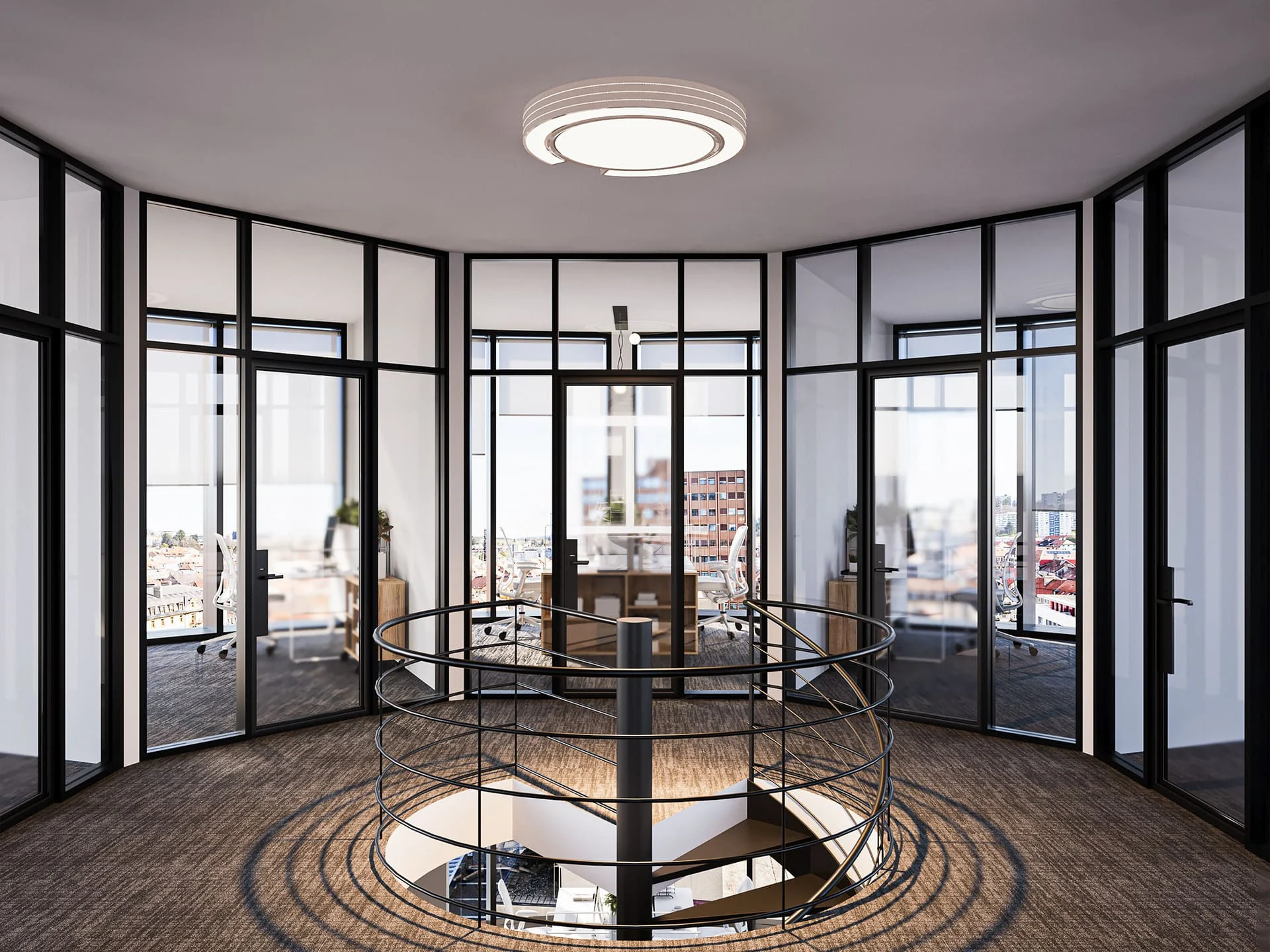 Unternehmenszentrale Zürich in Zürich, Schweiz — luxury architectural visualization by StageHomy
